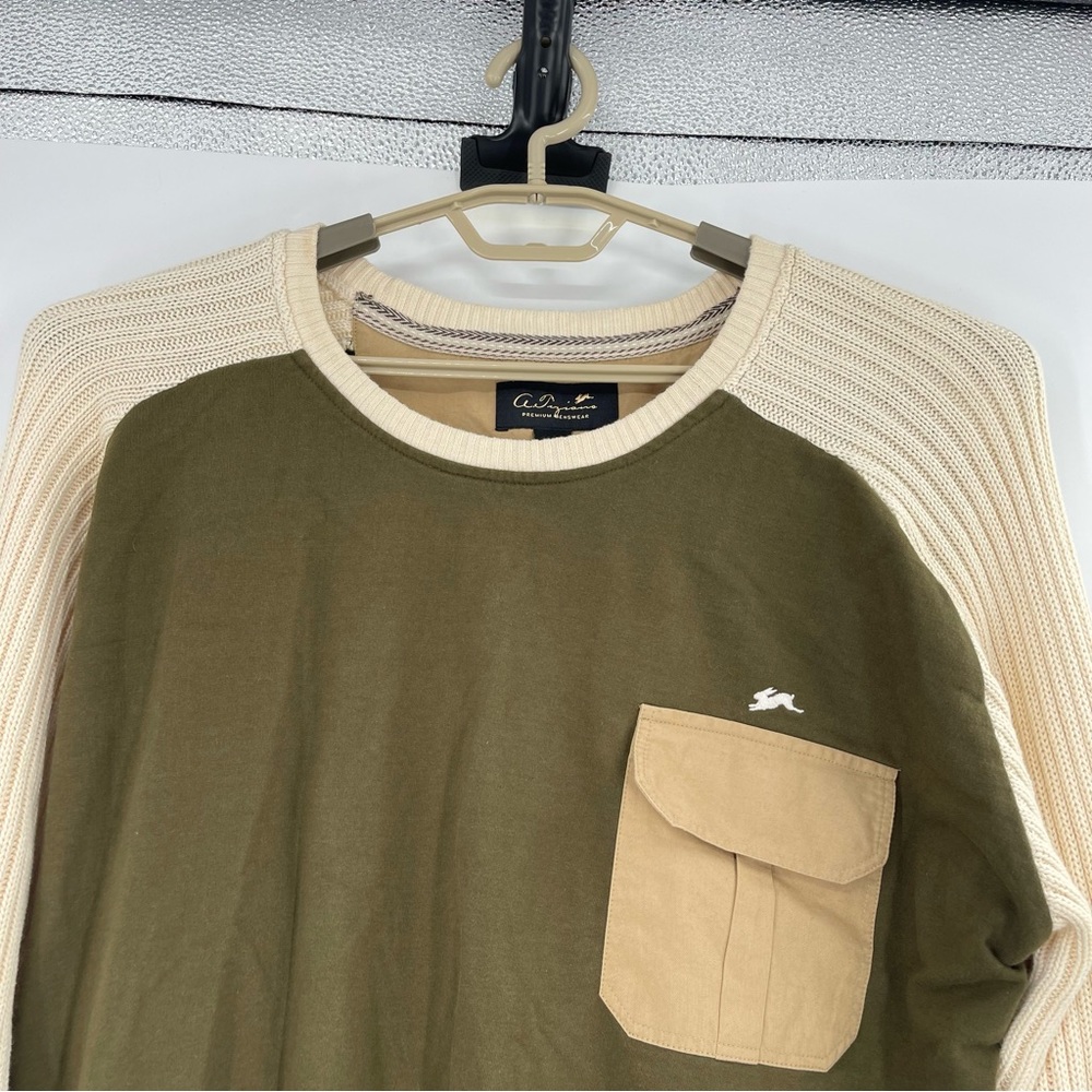 A. Tiziano Men's Color Block Sweater - Picture 3 of 13